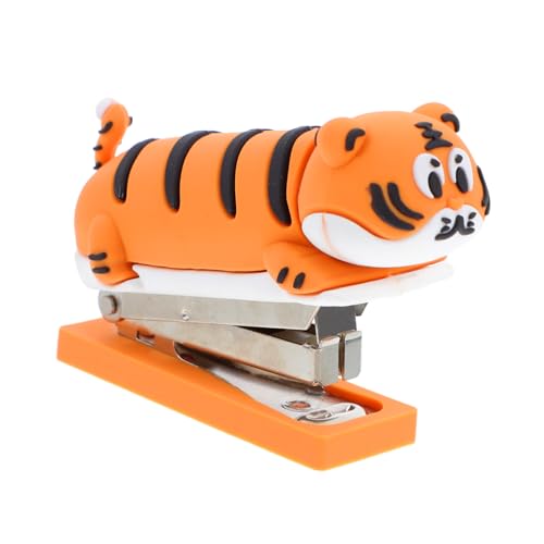 Angoily Mini Tiger Hefter Tragbarer Cute Cartoon Hefter für Schreibtisch und Büro Vielseitig Einsetzbar Robuste Bauweise für Schüler und Studenten von Angoily
