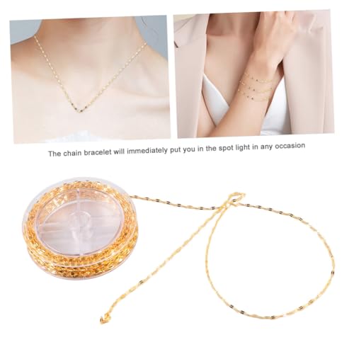Angoily Modische Kupferkette DIY Schmuckzubehör für Frauen Langlebiges Armband Basteln Hautfreundlich für Personalisierte Ketten und Armbänder Angoily Modische Kupferkette DIY Schmuckzubehör für Frauen Langlebiges Armband Basteln Hautfreundlich für Personalisierte Ketten und Armbänder von Angoily