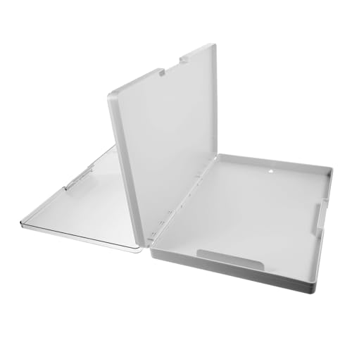 Angoily Multifunktionales Dokumenten Clipboard Tragbares Schreibunterstützungsbrett mit Aufbewahrung Büro Werkzeug für Lehrer und Büromitarbeiter für Dateien und Notizen von Angoily
