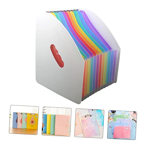 Angoily Multilayer Dokumentenmappe Lagiger Farbiges Design Aktenordner für Schule und Büro zur Aufbewahrung von Prüfungsunterlagen und Dokumenten von Angoily