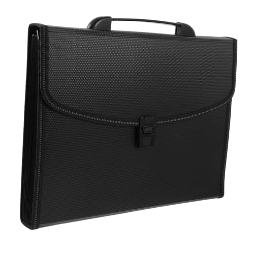 Angoily Multilayer Dokumentenmappe Tragbare Fächermappe für Schule Büro Organizer für Wichtige Unterlagen Schwarz Langlebig Leicht zu Transportieren Angoily Multilayer Dokumentenmappe Tragbare Fächermappe für Schule Büro Organizer für Wichtige Unterlagen Schwarz Langlebig Leicht zu Transportieren von Angoily