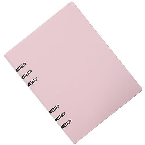 Angoily Nachfüllbares Notizbuch mit Binder Ringen Journal für Notizen Rosa für Meetings Planung und Organisation Hochwertiges für Komfortables Schreiben von Angoily
