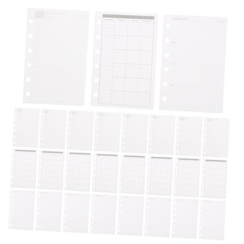 Angoily Nachfüllpapier Ringbuch Einlagen Tages Wochen Monatsplaner Refills für Organizer Habit Tracker Aufgabenplanung Büro Schule von Angoily