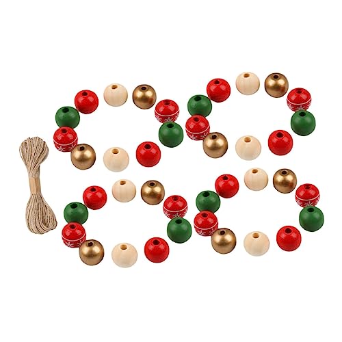 Angoily Natur Makramee Seil mit Bunten Holzperlen DIY Schmuckperlen für Handgefertigte Armbänder Halsketten Weihnachtsdeko Vielseitiges Bastelzubehör für Kreative Schmuckherstellung Angoily Natur Makramee Seil mit Bunten Holzperlen DIY Schmuckperlen für Handgefertigte Armbänder Halsketten Weihnachtsdeko Vielseitiges Bastelzubehör für Kreative Schmuckherstellung von Angoily