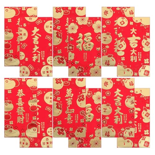 Angoily Neujahr Rote Umschläge mit Cartoon Schlangen Design Pack Traditionelle Rote Geldumschläge für Frühlingsfest Hochwertige Glücksgeldumschläge zur Feier Des Chinesischen Neujahrs Angoily Neujahr Rote Umschläge mit Cartoon Schlangen Design Pack Traditionelle Rote Geldumschläge für Frühlingsfest Hochwertige Glücksgeldumschläge zur Feier Des Chinesischen Neujahrs von Angoily