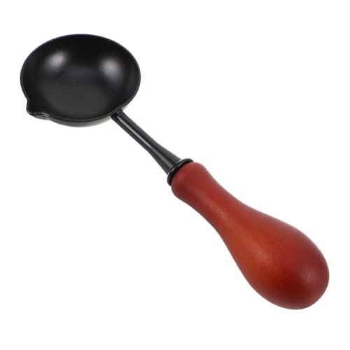 Angoily Non Stick Wax Seal Spoon mit Holzgriff Leichter Handheld Schmelzlöffel für Präzises Siegeln von Umschlägen Bastelarbeiten und Hochzeitseinladungen Einfach zu Reinigen und Angoily Non Stick Wax Seal Spoon mit Holzgriff Leichter Handheld Schmelzlöffel für Präzises Siegeln von Umschlägen Bastelarbeiten und Hochzeitseinladungen Einfach zu Reinigen und von Angoily