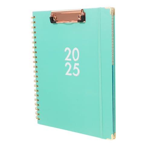 Angoily Notizbuch Mit Board -clip Klemmbrett-notizbuch Portfolio-zwischenablage Zwischenablage-notizblock Zwischenablettungsordner Mit Notizblock Schreibtafeln Folio Grün Papier von Angoily