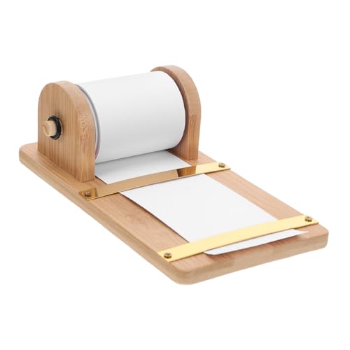 Angoily Notizpapierhalter aus Holz mit Rollenfunktion Multifunktionaler Schreibtisch-organizer und Memo-board Langlebiger Bambus-stifthalter für Büro Arbeitsplatz und Wohnkultur von Angoily