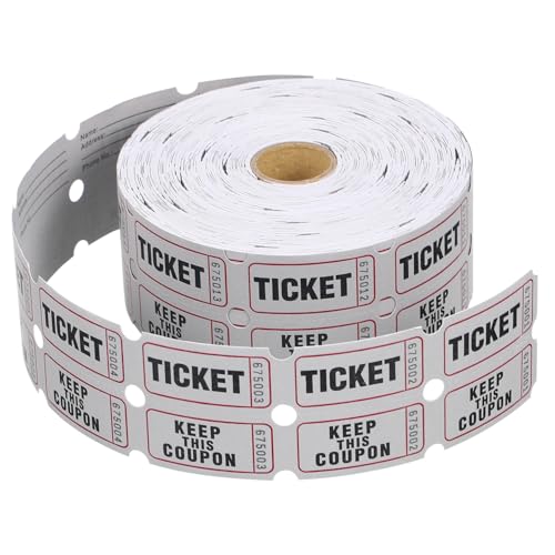 Angoily Nummerierte Lose Event Tickets für Spiel und Konzert Vielseitige Rote Eintrittskarten für Party und Feier von Angoily