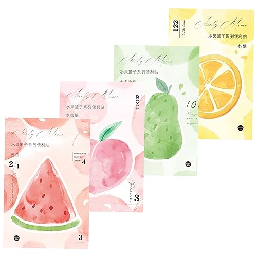 Angoily Obst Notizblöcke Kleine To Do Listen Memo Pads mit Reißfestem Papier für Büro Schule Zuhause Praktische Wochen und Monatsplaner für Frauen und Studenten von Angoily
