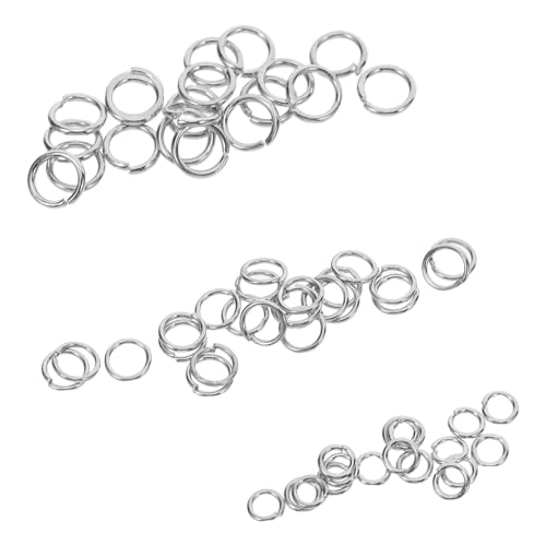Angoily Offene Biegeringe Metall Sprungringe für Schmuckherstellung DIY Ohrringe Armbänder Schlüsselanhänger Verbinder Zubehör von Angoily