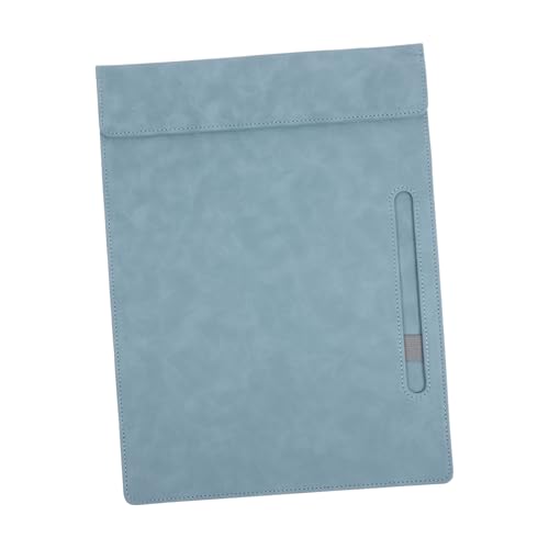 Angoily Office-Dokumentenclip wasserdicht Größe Zwischenablage Die Büro Multifunktionsplatine Multifunktions-Klemmbrett Office-Dokumentenklammern Dokumentclip Tafel Pu Blue von Angoily