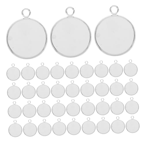 Angoily Ohrclips Aus Edelstahl Ohrringe Machen Diy Ohrring Schmuck Herstellung Tablett-ohrringclips Ohrringe Silber Schöner Ohrclip Zarte Ohrringe Zubehör Materialien Für Ohrclips Silver von Angoily