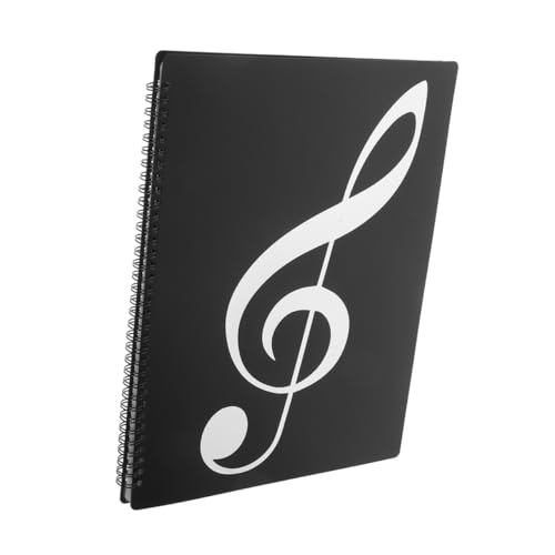 Angoily Ordner Musik Dokument Organizer Ordner Ordnerhalter Datei-Organizer-Ordner Ordner-Organizer Musiknoten-Papierordner Musikhalter Ordner für Musik pp Schwarz von Angoily