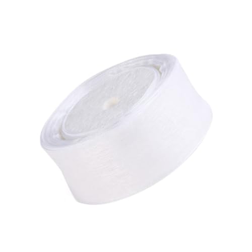 Angoily Organza Geschenkband Weiß Elegantes DIY Dekoband für Hochzeit Party Geschenkverpackung Vielseitiges Chiffonband für Schleifen Bastelprojekte und Festliche Dekoration von Angoily