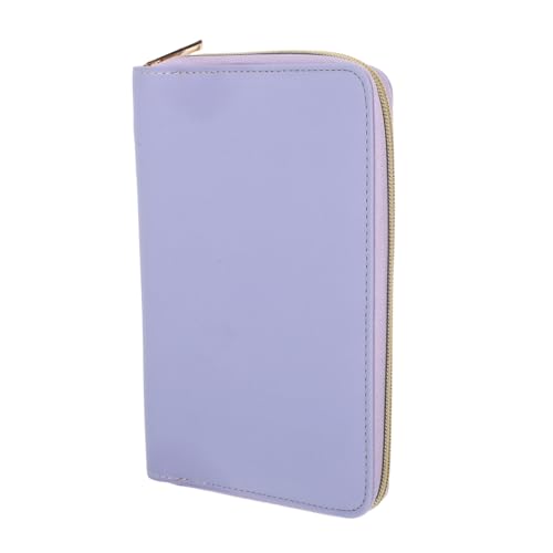 Angoily PU Budget Binder mit Reißverschluss Notizbuch Organizer mit Stiftschlaufe Geldbeutel für Bargeld und Karten Vielseitiger Geldspar Aufbewahrungsordner für Schule und Büro von Angoily