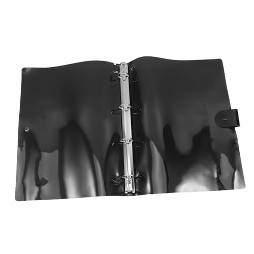 Angoily PVC Binder mit Transparent Schwarzer Abdeckung Snap Button Verschluss Ordner für Persönliche Planung Vielseitiger Schutz von Notizen und Planerseiten im Büro und Studium Angoily PVC Binder mit Transparent Schwarzer Abdeckung Snap Button Verschluss Ordner für Persönliche Planung Vielseitiger Schutz von Notizen und Planerseiten im Büro und Studium von Angoily