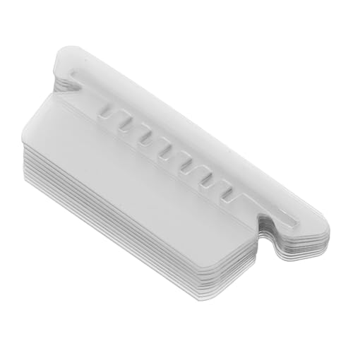 Angoily PVC Hängeregister Etiketten mit Wiederverwendbaren Papierinlays Transparente Farbige Registerklammern für Hängemappen Langlebige PVC Material Einfache Datei klassifizierung und von Angoily