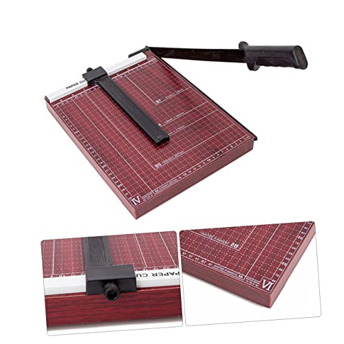 Angoily Papierschneider mit Griffiger Gerasterter Basis Hebelschneider für Präzises Schneiden Mehrerer Automatische Klemmsysteme Sicherer und Bürogebrauch Angoily Papierschneider mit Griffiger Gerasterter Basis Hebelschneider für Präzises Schneiden Mehrerer Automatische Klemmsysteme Sicherer und Bürogebrauch von Angoily