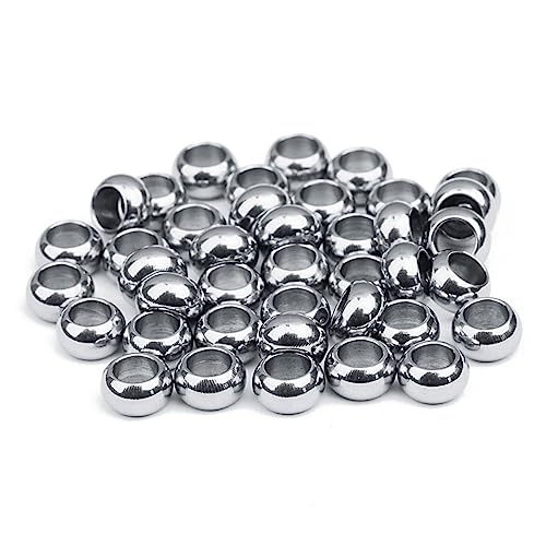 Angoily Perlen Mit Großem Loch Für Halsketten Kordelperlen Zur Schmuckherstellung Perlen Zur Armbandherstellung Charms Für Armbänder Bettelarmbänder Kleine Runde Perlen Kreatives Angoily Perlen Mit Großem Loch Für Halsketten Kordelperlen Zur Schmuckherstellung Perlen Zur Armbandherstellung Charms Für Armbänder Bettelarmbänder Kleine Runde Perlen Kreatives von Angoily