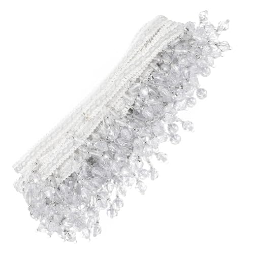 Angoily Perlenfransenbesatz für Vorhänge Lange Dekorative Borte mit Kleinen Weißen Perlen für Diy Projekte Heimdekoration und Zubehör für Vorhänge und Sofakissen Angoily Perlenfransenbesatz für Vorhänge Lange Dekorative Borte mit Kleinen Weißen Perlen für Diy Projekte Heimdekoration und Zubehör für Vorhänge und Sofakissen von Angoily