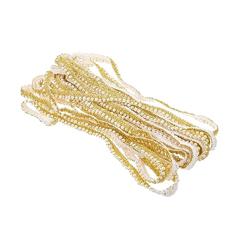 Angoily Perlengewebe Perlenkostüm Perlenstreifen Bänder künstlich Perle zierlich Verzierung perlbesatz Kleiderdekoration Perlenband Handwerk Perlbandbesatz Polyester Beige Angoily Perlengewebe Perlenkostüm Perlenstreifen Bänder künstlich Perle zierlich Verzierung perlbesatz Kleiderdekoration Perlenband Handwerk Perlbandbesatz Polyester Beige von Angoily