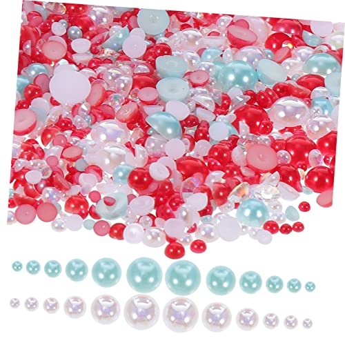 Angoily Perlenharz Diamond Nagel Patch Haushalts-Nagel-Charme dekorativer Nagelanhänger Flatback-Imitationsperlen Halbrunde Perlen Harz-Strasssteine mit flacher Rückseite, Perlen rot Angoily Perlenharz Diamond Nagel Patch Haushalts-Nagel-Charme dekorativer Nagelanhänger Flatback-Imitationsperlen Halbrunde Perlen Harz-Strasssteine mit flacher Rückseite, Perlen rot von Angoily