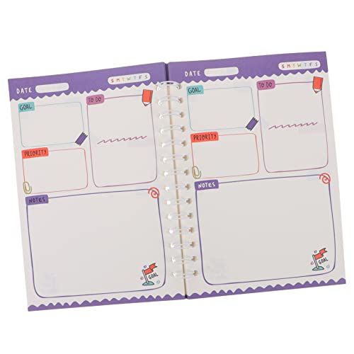 Angoily Planungsbuch Agenda Notebook Zeitplan-Notizbuch Tagesplaner täglich Studenten Notizblock Jahresplan Notizblock Multifunktionsnotiz Notizbuch jährlich Papier Violett Angoily Planungsbuch Agenda Notebook Zeitplan-Notizbuch Tagesplaner täglich Studenten Notizblock Jahresplan Notizblock Multifunktionsnotiz Notizbuch jährlich Papier Violett von Angoily