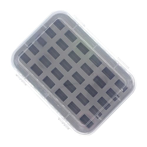 Angoily Plastik Bobbin Organizer mit Fächern Transparenter Nähspulenhalter mit Schwamm für Sicheres Aufbewahren Tragbarer Spulenbehälter für Nähzubehör von Angoily