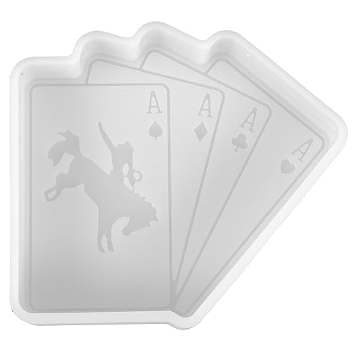 Angoily Poker Silikonform für DIY Basteln Epoxidharz Gießform für Aromatherapie Dekoration für Kreative Projekte und Handgefertigte Anhänger von Angoily