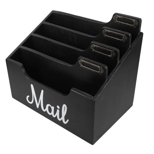 Angoily Postsortierer aus Holz Abteil Schreibtisch Veranstalter Arbeitsplatte Papier Sorter Mail-Organizer-Wand Desktop-Datei-Organizer Briefhalter für die Wand Wand-Mail-Halter Schwarz Angoily Postsortierer aus Holz Abteil Schreibtisch Veranstalter Arbeitsplatte Papier Sorter Mail-Organizer-Wand Desktop-Datei-Organizer Briefhalter für die Wand Wand-Mail-Halter Schwarz von Angoily