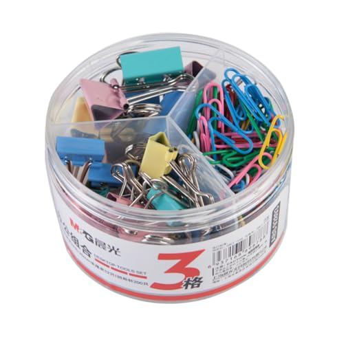 Angoily Praktische Büroklammern Binder Clips für Schule Büro und Zuhause Wiederverwendbar Robust und Sicher zum Fixieren von Akten Papieren und Notizen Zufällige Farbe Zufällige Farbe von Angoily