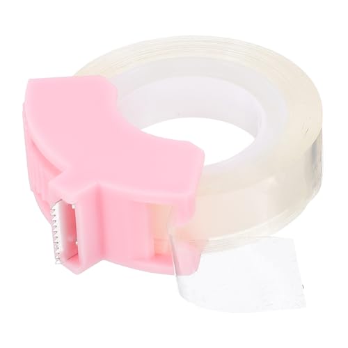 Angoily Praktischer Klebebandspender mit Glatten Kanten Stabiles Kunststoff design Einfacher Tape Cutter für Büro und Zuhause Inklusive Kleinem Klebeband für Bastelprojekte und von Angoily