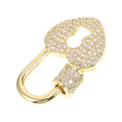 Angoily Professioneller Langlebiger Halskettenverschluss DIY Schmuckverbinder aus Klein und Robust Einfacher Einbau Passend für Damen Halsketten und Anhänger Goldfarben Angoily Professioneller Langlebiger Halskettenverschluss DIY Schmuckverbinder aus Klein und Robust Einfacher Einbau Passend für Damen Halsketten und Anhänger Goldfarben von Angoily