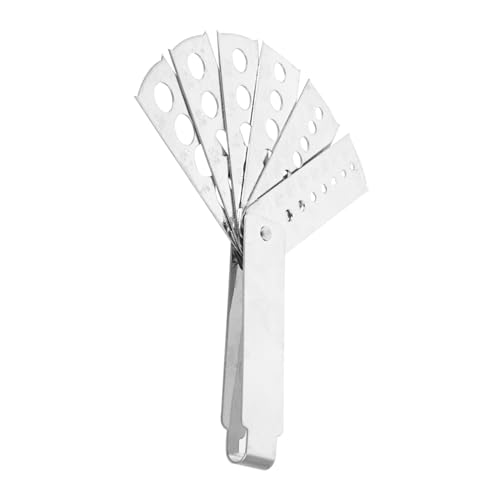 Angoily Professionelles Edelstein messwerkzeug aus Edelstahl Multifunktionales Schmuckzubehör mit Kreisförmigen Löchern zur Präzisen Größenbestimmung Handlich und Tragbar für von Angoily