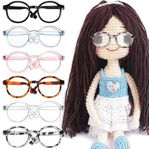Angoily Puppenbrillen Für 18-Zoll-Puppen 6 Stück Mini-Brillen Puppen-Anziehbrillen Runder Rahmen Mit Klaren Gläsern Cosplay-Party-Zubehör Angoily Puppenbrillen Für 18-Zoll-Puppen 6 Stück Mini-Brillen Puppen-Anziehbrillen Runder Rahmen Mit Klaren Gläsern Cosplay-Party-Zubehör von Angoily