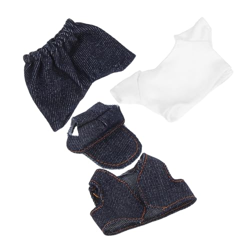 Angoily Puppenkleidung Set mit T Shirt Hose Weste Hut Weiche Sichere Stoffe Vielseitig für Sommerliche Spielkleidung Geeignet für Puppen Buntes Outfit Zubehör Angoily Puppenkleidung Set mit T Shirt Hose Weste Hut Weiche Sichere Stoffe Vielseitig für Sommerliche Spielkleidung Geeignet für Puppen Buntes Outfit Zubehör von Angoily