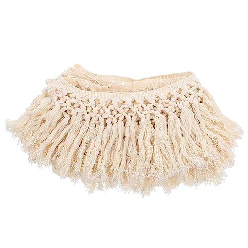 Angoily Quastenbart bastelzubehör quasten gardinen Tassel Vorhang Kleidungszubehör Bänder für Spitzendekoration geschenkband kreative kleidung quaste Quastendekor Polyester Beige Angoily Quastenbart bastelzubehör quasten gardinen Tassel Vorhang Kleidungszubehör Bänder für Spitzendekoration geschenkband kreative kleidung quaste Quastendekor Polyester Beige von Angoily