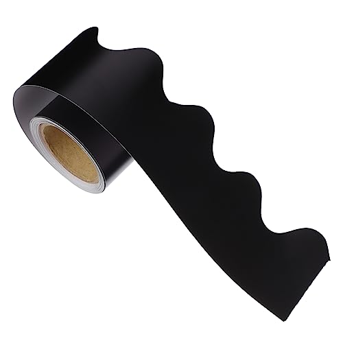 Angoily Randdekorpapier Berg-Pinnwand-Grenze Diagramm Papier Tafel Bordüre aus Kork bürodeko büro dekoration bürotisch schreibtisch Bulletin-Umrandung Bulletin-Zubehör Papierstau Black von Angoily