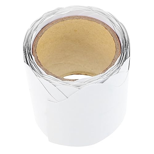 Angoily Randdekorpapier Pinnwandränder Streifenförmig Pinnwand-grenze Klassenzimmerdekor Gezackte Brettränder Whiteboard Für Die Wand Kreidetafel Flipchart Pastellpapier Weiß Papierstau von Angoily