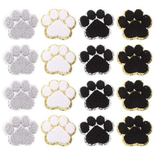 Angoily Rareeasy Aufkleber Für Autos Stern Patches Zum Aufbügeln Hundeaufkleber Pfotenabdruck Patches Für Kleidung Aufbügler Für Jeans Handtuch Stickerei 16 Stück Haustier von Angoily