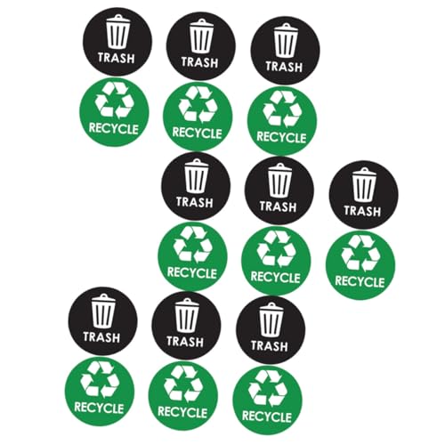 Angoily Recycling Aufkleber Selbstklebend PVC Wasserfest Mülltonnenetiketten für Abfalltrennung Innen Außen Müllsortierung Label für Glas Fliesen und Glatte Oberflächen Angoily Recycling Aufkleber Selbstklebend PVC Wasserfest Mülltonnenetiketten für Abfalltrennung Innen Außen Müllsortierung Label für Glas Fliesen und Glatte Oberflächen von Angoily