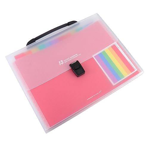 Angoily Regenbogen Fächermappe Tragbare Mehrlagige Dokumententasche mit Fächern zur Aufbewahrung Wichtiger Unterlagen für Büro Schule und Zuhause Angoily Regenbogen Fächermappe Tragbare Mehrlagige Dokumententasche mit Fächern zur Aufbewahrung Wichtiger Unterlagen für Büro Schule und Zuhause von Angoily