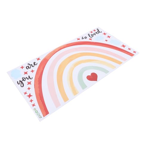 Angoily Regenbogen Wandsticker PVC Langlebig Selbstklebend Kreative Wandtattoo Deko für Mädchen Schlafzimmer und Babyzimmer Einfache Anbringung Warmes Raumambiente Ablösbar mit Föhn Angoily Regenbogen Wandsticker PVC Langlebig Selbstklebend Kreative Wandtattoo Deko für Mädchen Schlafzimmer und Babyzimmer Einfache Anbringung Warmes Raumambiente Ablösbar mit Föhn von Angoily