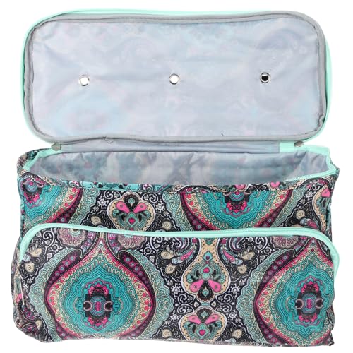 Angoily Reise Organizer für Toilettenartikel Quadratischer Aufbewahrungsbeutel mit Blumenmuster Kosmetiktasche Strapazierfähigem Doppellagig mit Reißverschluss für Reisen und Handarbeiten Angoily Reise Organizer für Toilettenartikel Quadratischer Aufbewahrungsbeutel mit Blumenmuster Kosmetiktasche Strapazierfähigem Doppellagig mit Reißverschluss für Reisen und Handarbeiten von Angoily