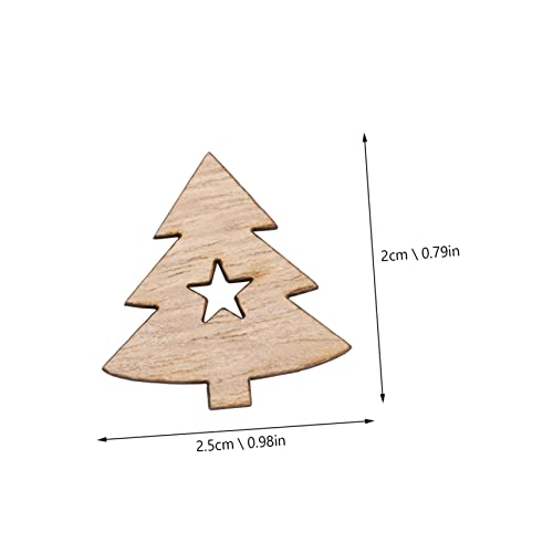 Angoily Retro Holzanhänger Weihnachtsbaum Umweltfreundliche DIY Holzscheiben Verschiedenen Formen Natürliche Holzdekoration für Party und Weihnachtsdeko Handbemalbar und Vielseitig von Angoily