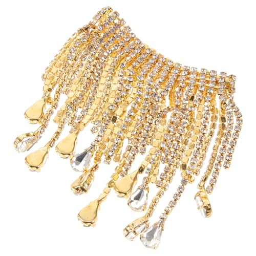 Angoily Rhinestone Quasten Kette Strassborte zum Annähen Weiße Fransenborte für Damen Kleidung DIY Schmuck Verzierung Schulter Ausschnitt Accessoire Angoily Rhinestone Quasten Kette Strassborte zum Annähen Weiße Fransenborte für Damen Kleidung DIY Schmuck Verzierung Schulter Ausschnitt Accessoire von Angoily