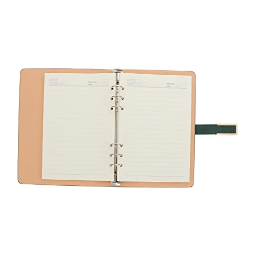 Angoily Ringbuch Notizbuch mit Abnehmbaren für Büro Schule und Zuhause Kreatives Schreibbuch Design Dicke Innenseiten Grüner Einband von Angoily