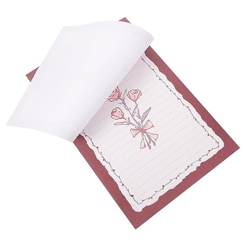 Angoily Rosenmuster Notizbuch Leichtes Vintage Design Tragbares Tagebuch für Kreative Planung und Notizen Studenten und Bürobedarf Handgezeichnetes Blumenmotiv von Angoily