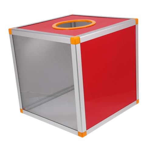 Angoily Rote Losbox mit Schlitz und Klarem Sichtfenster Würfelförmige box Vielseitige Aufbewahrungsbox für Partys Spiele Abstimmungen und Spenden Inklusive Schrauben und Schraubendreher Angoily Rote Losbox mit Schlitz und Klarem Sichtfenster Würfelförmige box Vielseitige Aufbewahrungsbox für Partys Spiele Abstimmungen und Spenden Inklusive Schrauben und Schraubendreher von Angoily
